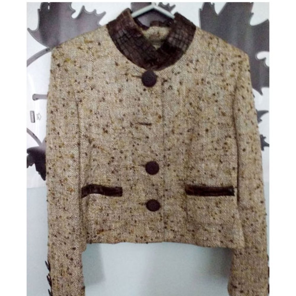 2. Vintage Angel Nina  tweed Jacket & Skirt Suit. Made in France. NWT